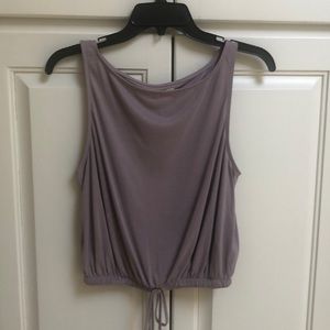 Silence + noise lavender tank with drawstring